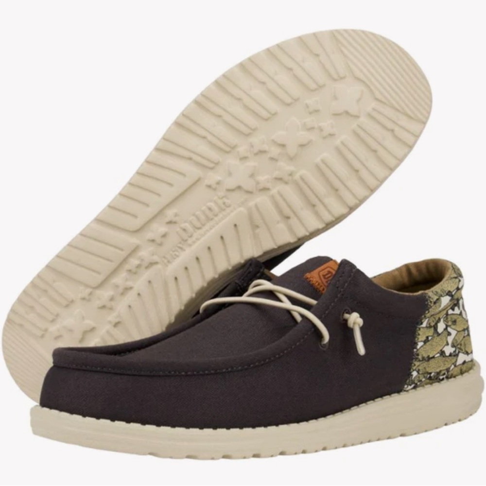 Kids Casual Canvas Boat Shoes - Gray with Cream Sole